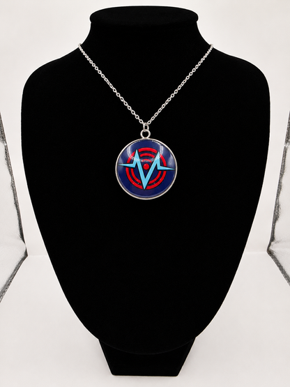 Hazbin Hotel Inspired VoxTek Logo 30 mm Pendant Necklace