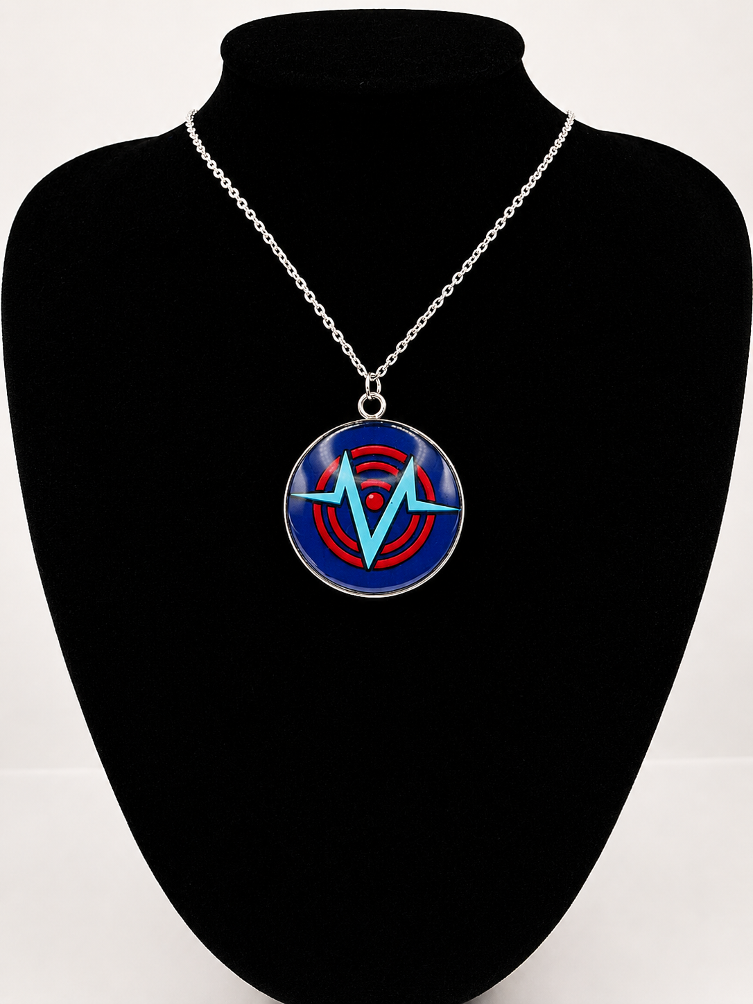 Hazbin Hotel Inspired VoxTek Logo 30 mm Pendant Necklace