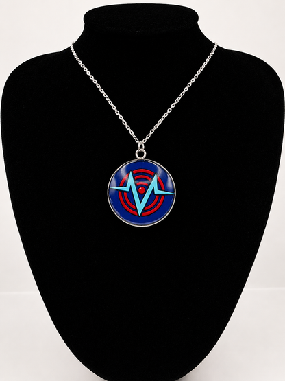 Hazbin Hotel Inspired VoxTek Logo 30 mm Pendant Necklace