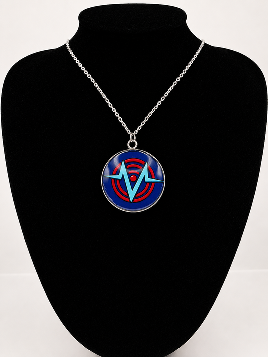 Hazbin Hotel Inspired VoxTek Logo 30 mm Pendant Necklace
