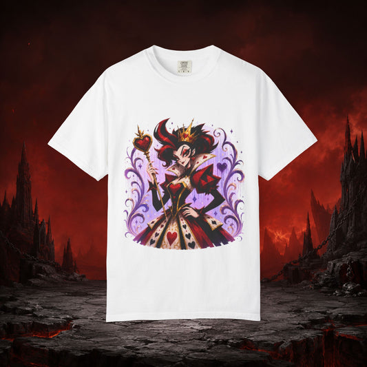 Alice in Wonderland Inspired Hellverse Queen of Hearts Graphic T-Shirt