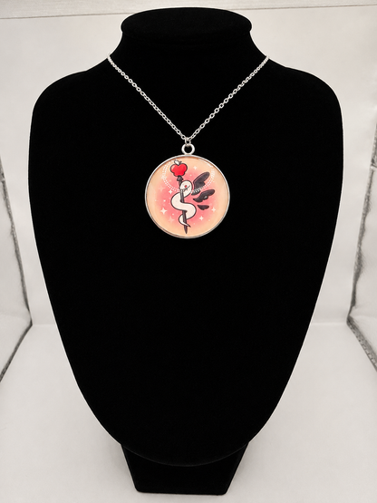 Hazbin Hotel Inspired Lucifer's Staff 30 mm Pendant Necklace