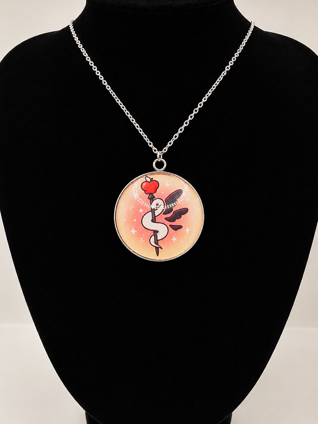 Hazbin Hotel Inspired Lucifer's Staff 30 mm Pendant Necklace