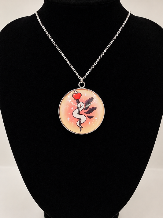 Hazbin Hotel Inspired Lucifer's Staff 30 mm Pendant Necklace