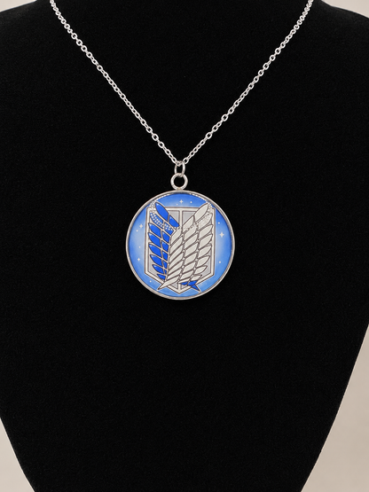 Attack on Titan Inspired Wings of Freedom 30 mm Pendant Necklace