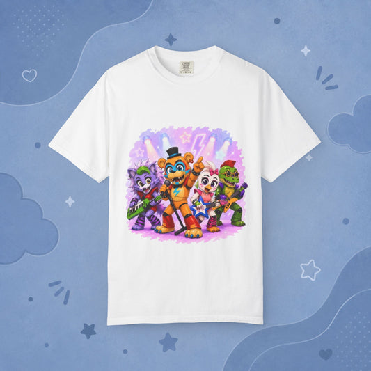 Five Night's At Freddy's: Security Breach Inspired Glamrock Band 100% Cotton Graphic T-Shirt
