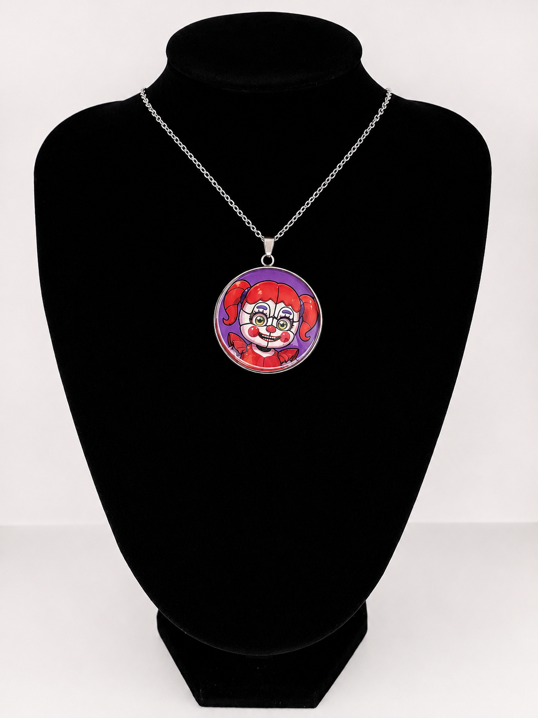 Five Nights at Freddy's: Sister Location Inspired Circus Baby Pendant Necklace