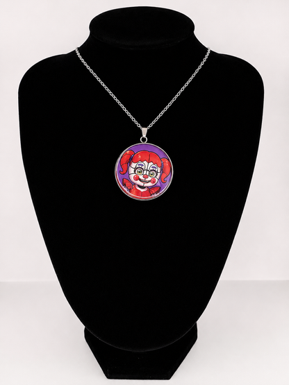 Five Nights at Freddy's: Sister Location Inspired Circus Baby Pendant Necklace