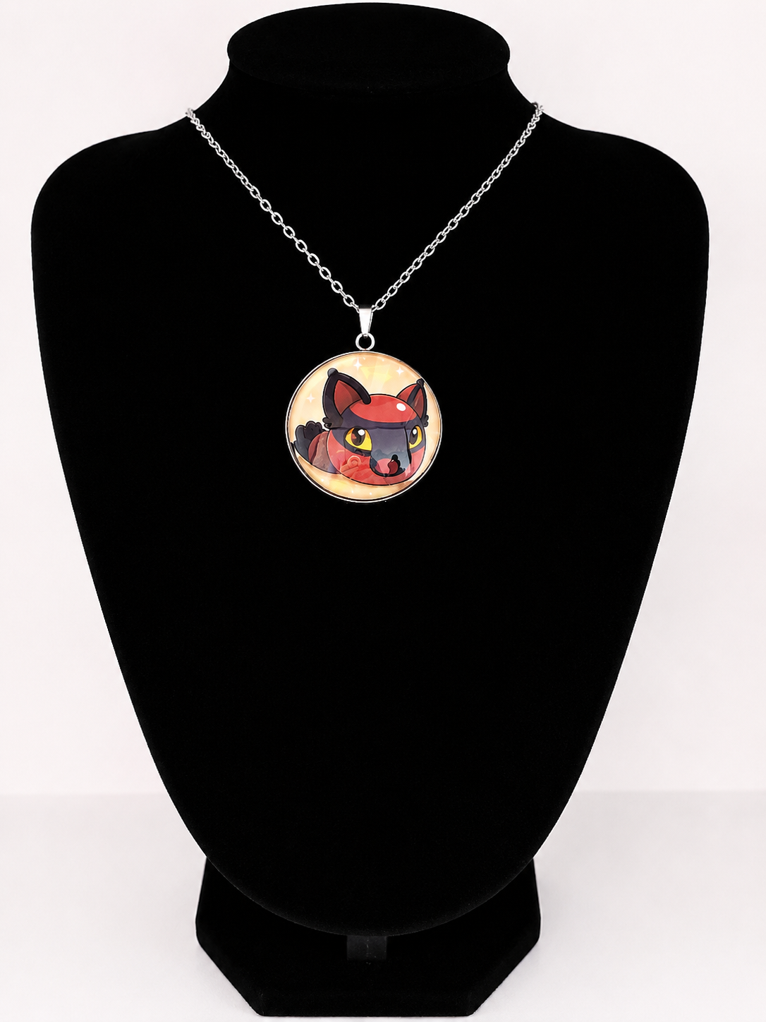 Slime Rancher Inspired Hunter Slime 30 mm Pendant Stainless Steel Necklace