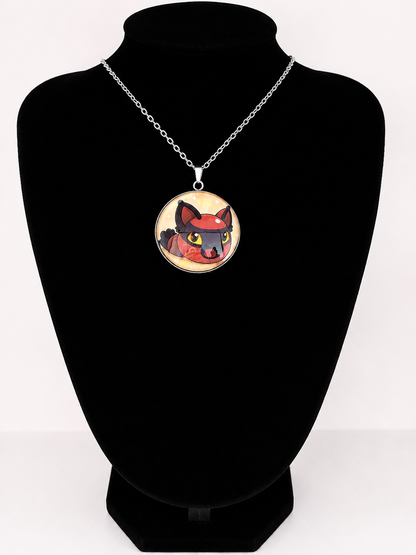 Slime Rancher Inspired Hunter Slime 30 mm Pendant Stainless Steel Necklace