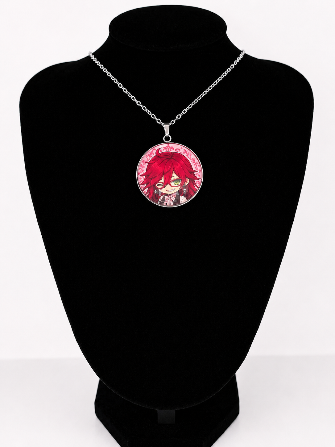 Black Butler (Kuroshitsuji) Inspired Grell Sutcliff 30 mm Pendant Necklace