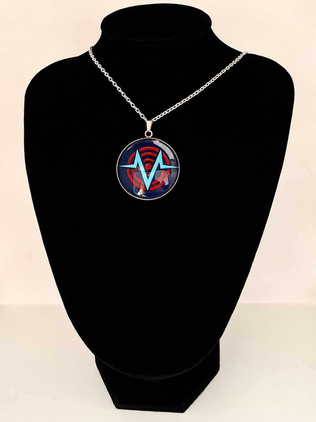 Hazbin Hotel Inspired VoxTek 30 mm Pendant Stainless Steel 20 inch Necklace