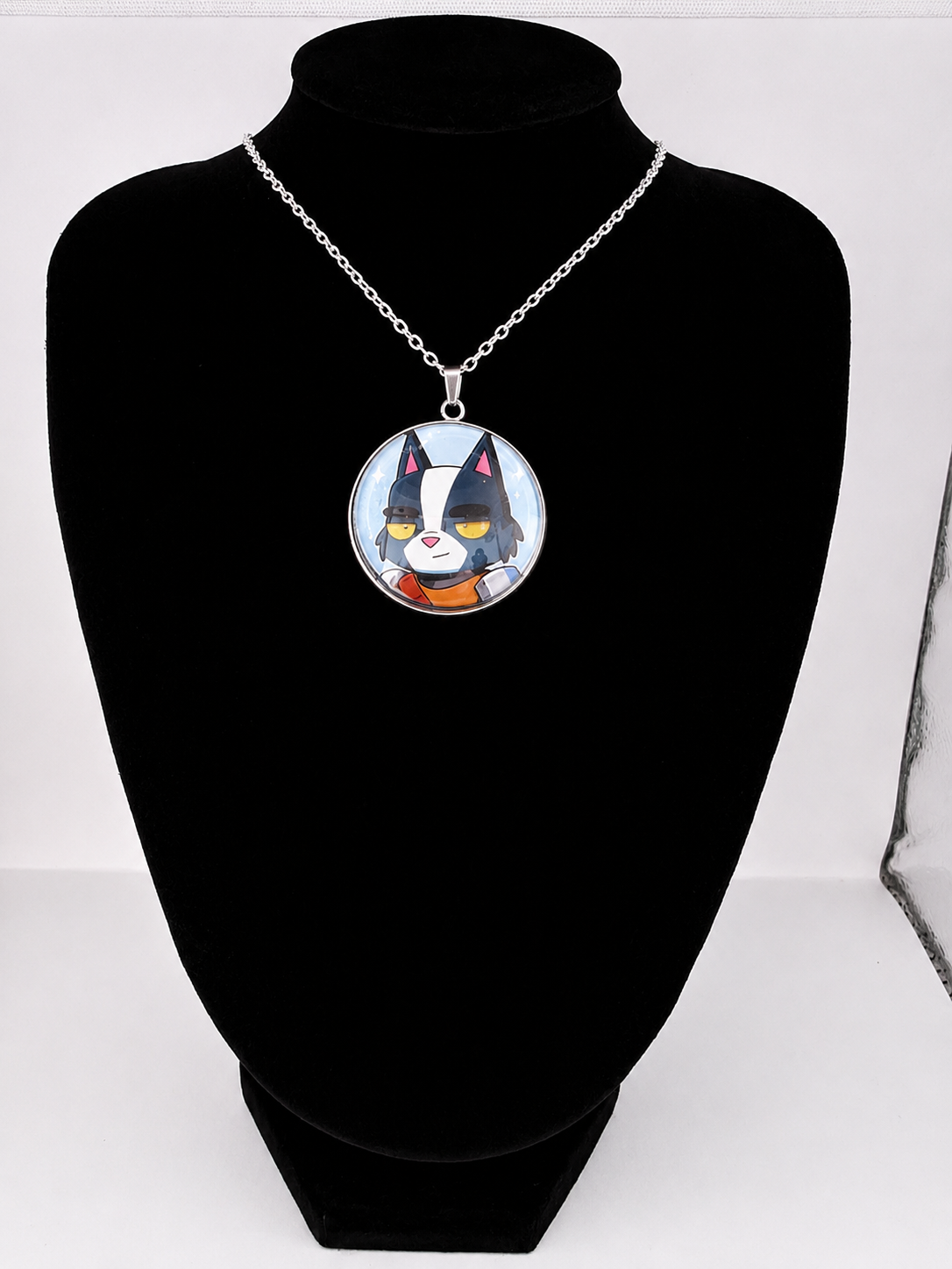 Final Space Inspired Avocato 30mm Pendant Stainless Steel 20 inch Necklace