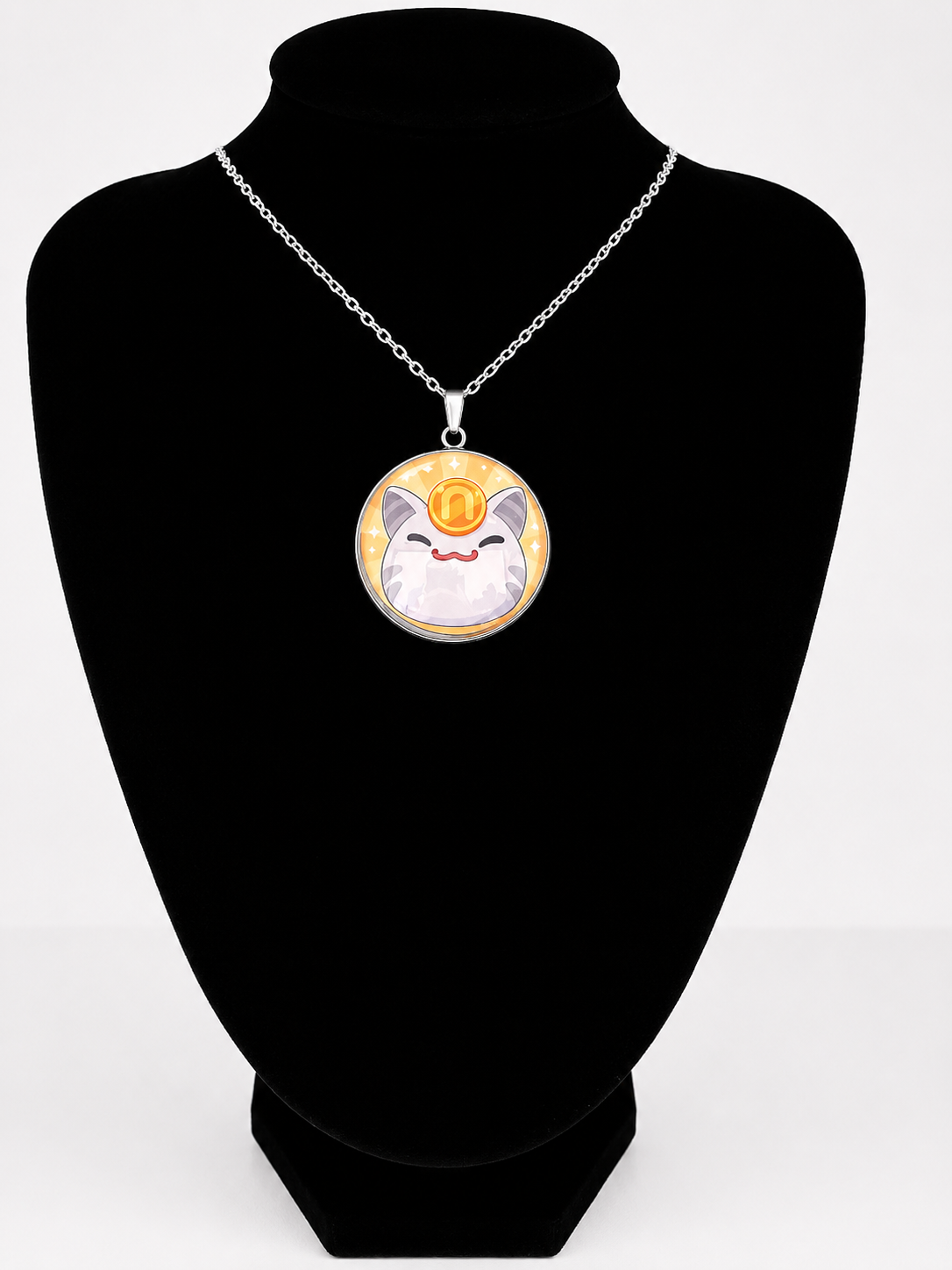 Slime Rancher Inspired Lucky Slime 30 mm Pendant Stainless Steel Necklace