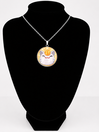 Slime Rancher Inspired Lucky Slime 30 mm Pendant Stainless Steel Necklace