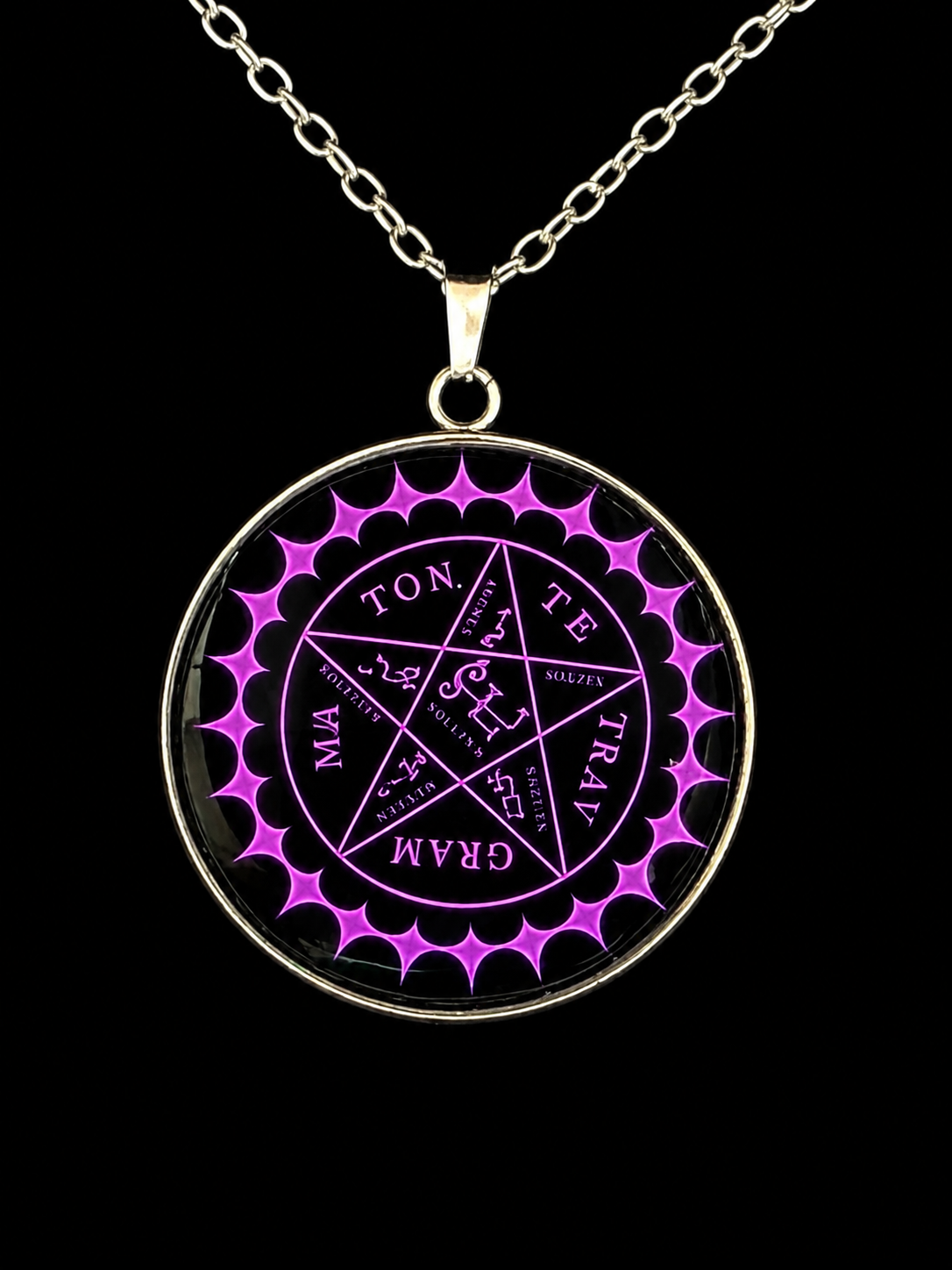 Black Butler (Kuroshitsuji) Inspired Contract Seal 30 mm Pendant Necklace