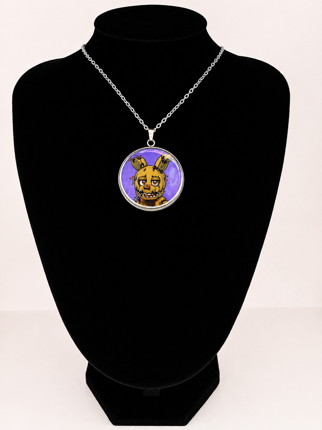 Five Nights at Freddy's Inspired Springtrap Pendant Stainless Steel Necklace