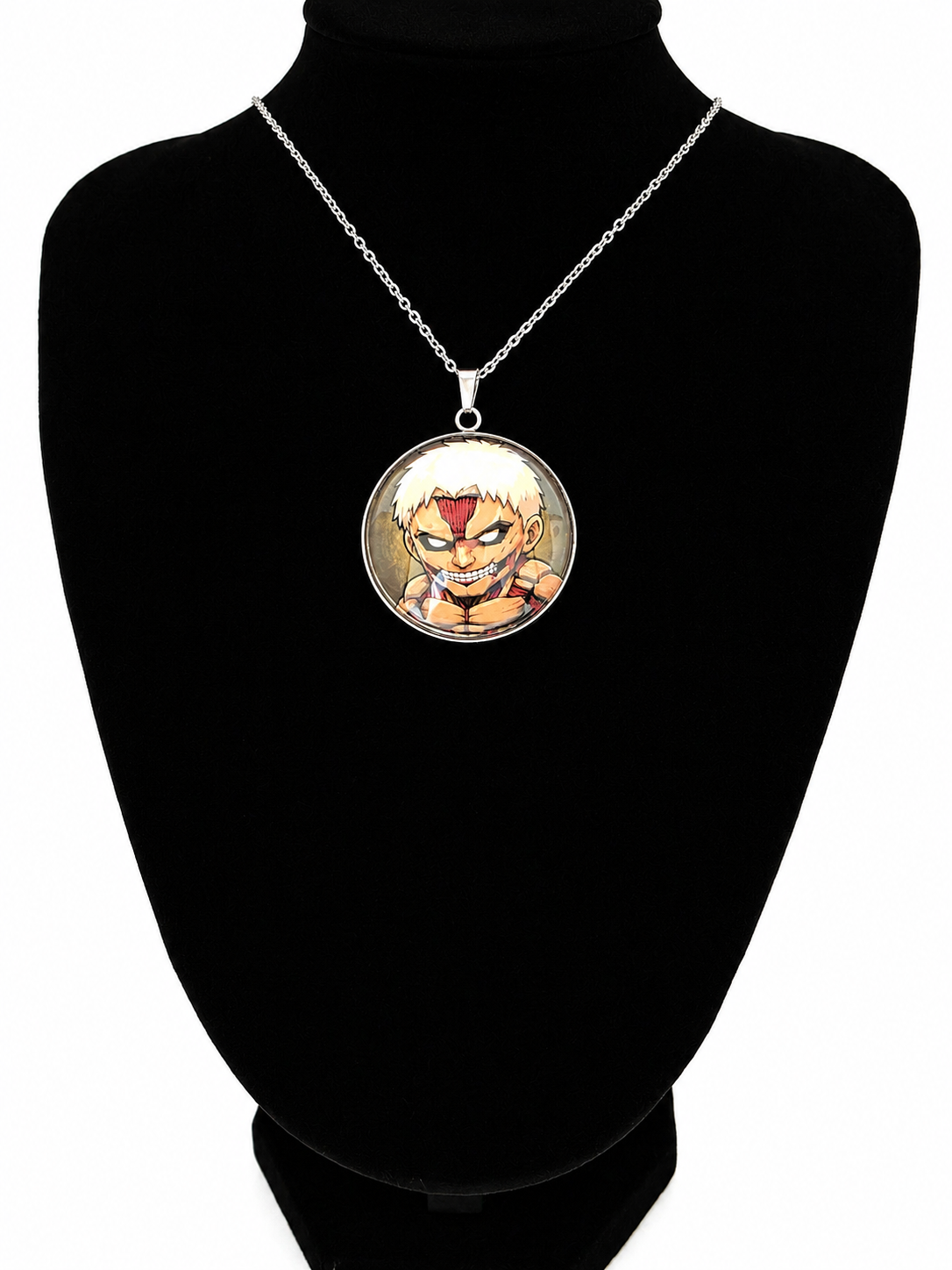 Attack on Titan Inspired Armored Titan 30 mm Pendant Stainless Steel Necklace