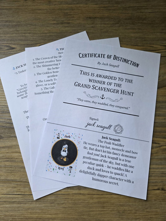 Jack Seagull's Grand Scavenger Hunt | Print-at-Home Party Game for Adults