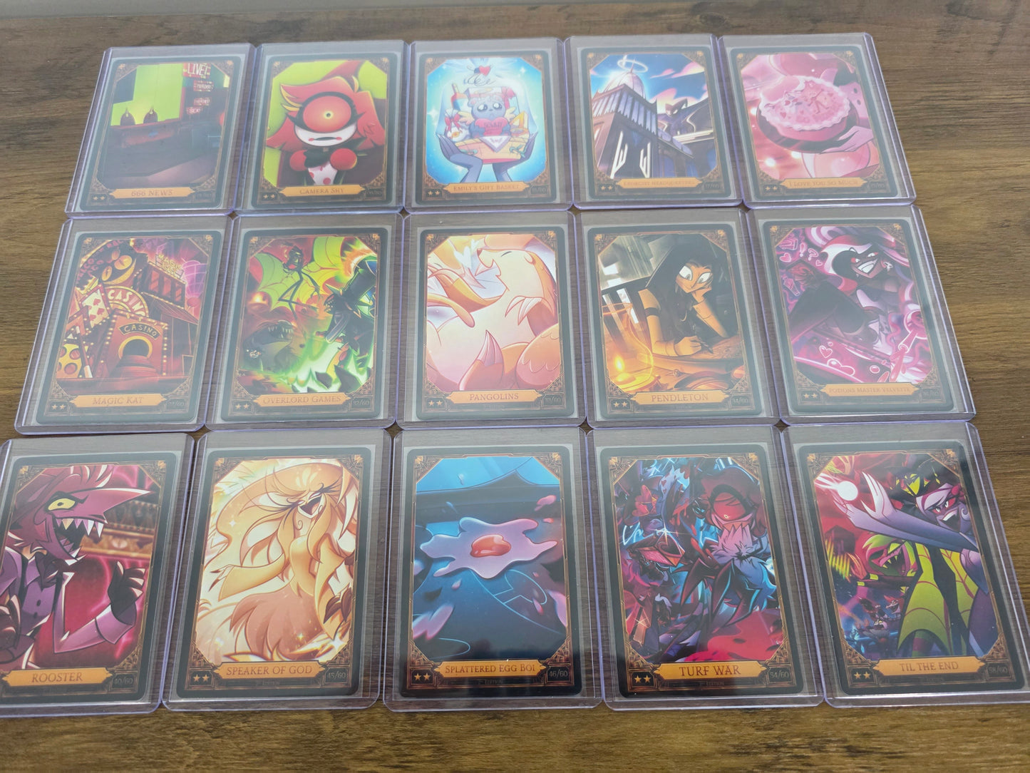 Complete Uncommon Set (15 Cards) - Hazbin Hotel Season 2 (2nd Edition) Trading Cards