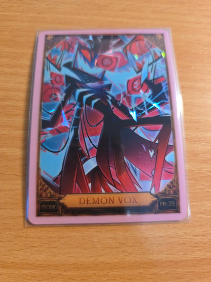 Demon Vox Cracked Ice Promo Foil PR-25 - Sealed Hazbin Hotel Trading Card
