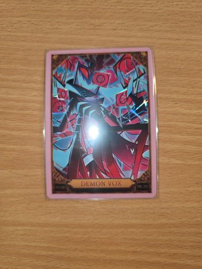 Demon Vox Cracked Ice Promo Foil PR-25 - Sealed Hazbin Hotel Trading Card