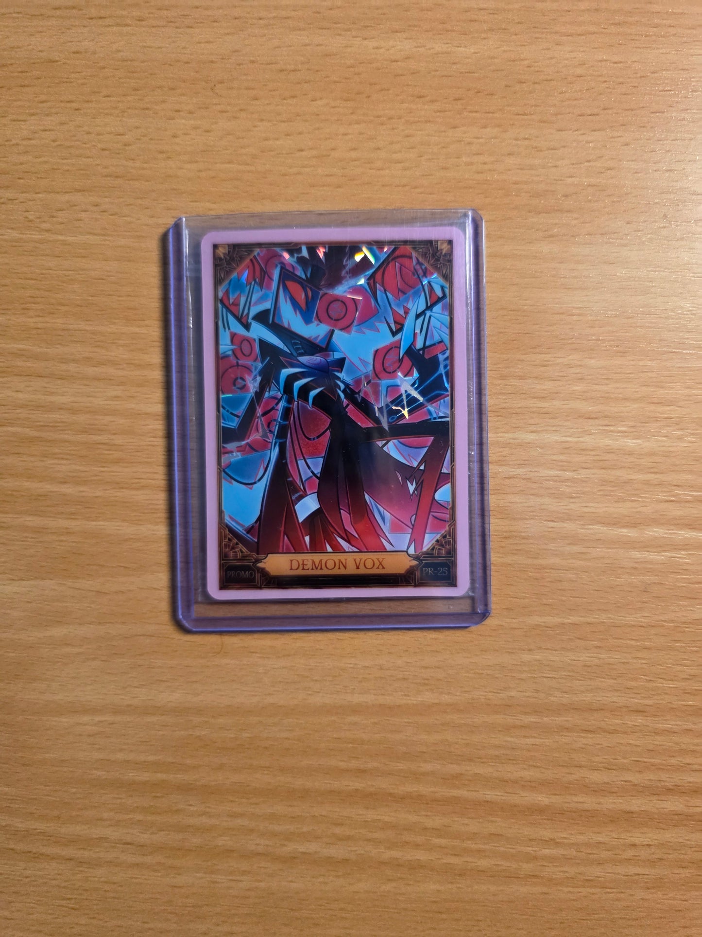 Demon Vox Cracked Ice Promo Foil PR-25 - Sealed Hazbin Hotel Trading Card