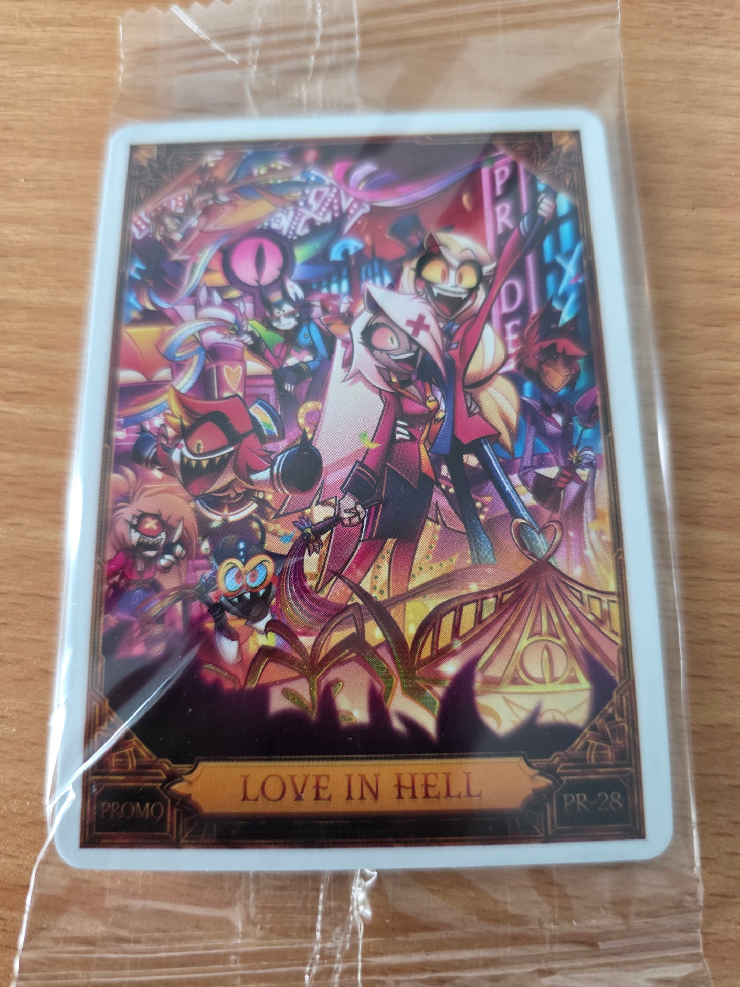 Love In Hell Promo Foil PR-28 - Sealed Hazbin Hotel Trading Card