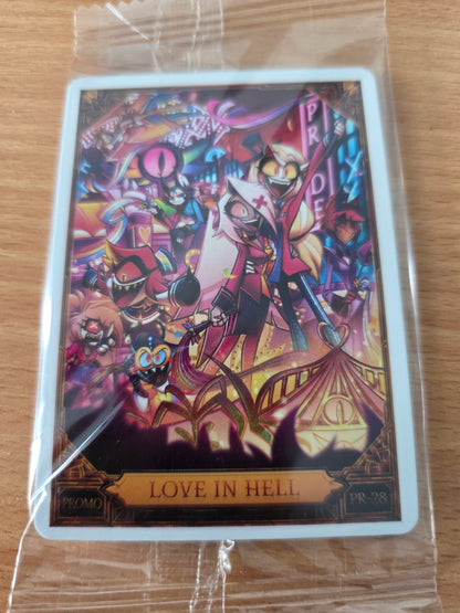 Love In Hell Promo Foil PR-28 - Sealed Hazbin Hotel Trading Card