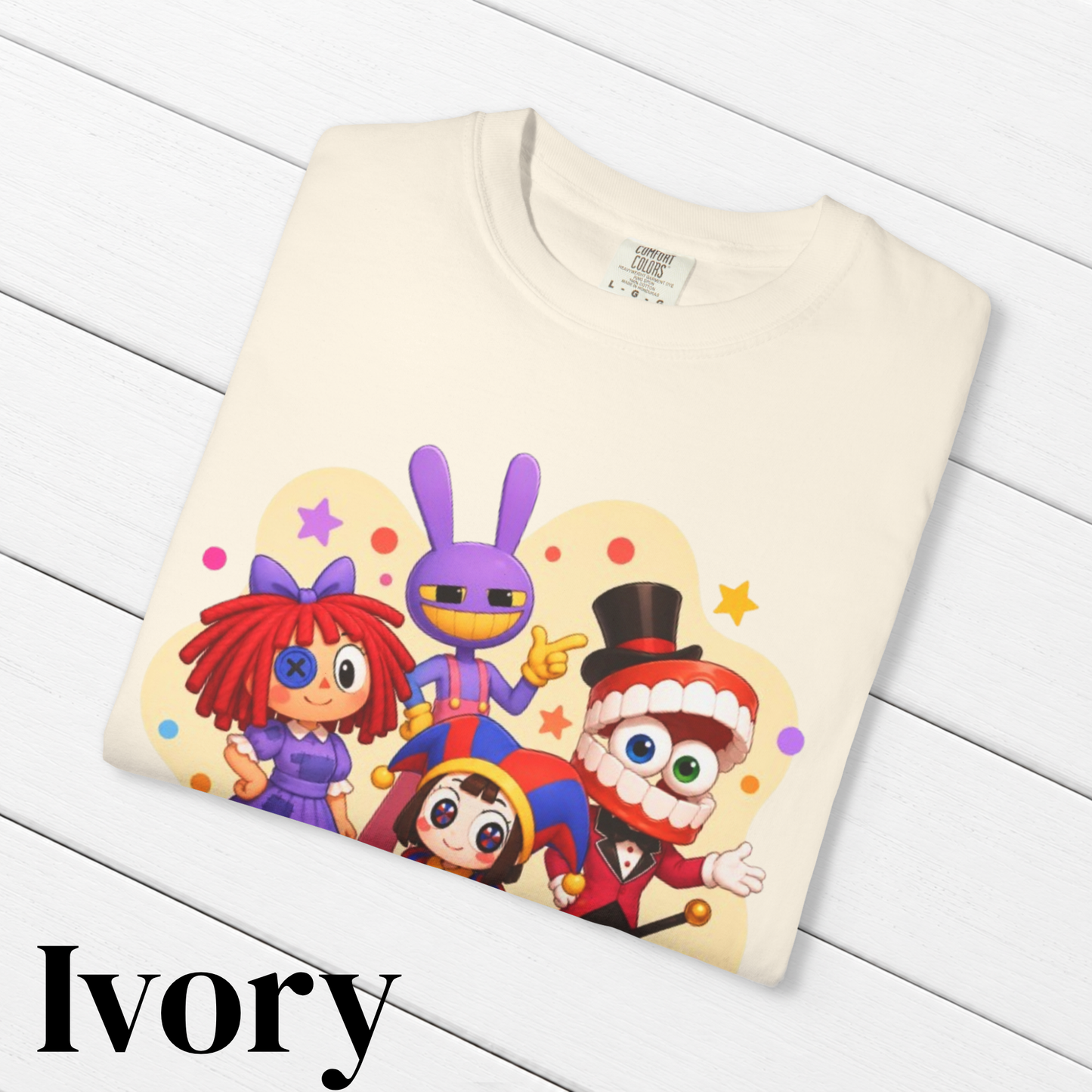The Amazing Digital Circus Inspired Group 100% Cotton Graphic T-Shirt
