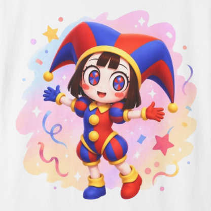 The Amazing Digital Circus Inspired Pomni 100% Cotton Graphic T-Shirt
