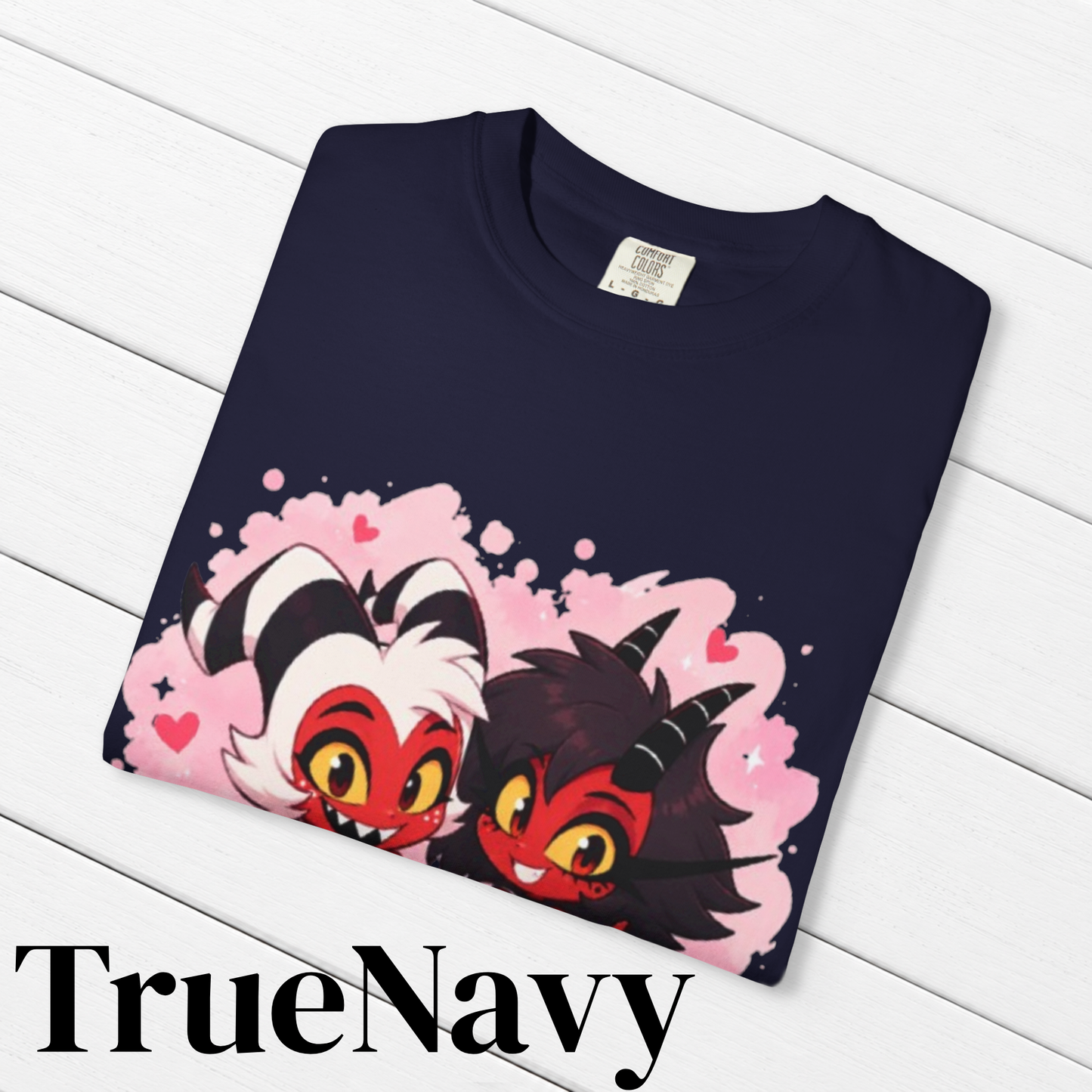 Helluva Boss Inspired Moxxie & Millie 100% Cotton Graphic T-Shirt