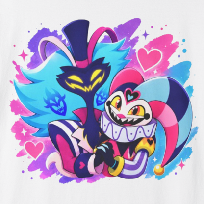 Helluva Boss Inspired Asmodeus & Fizzarolli 100% Cotton Graphic T-Shirt