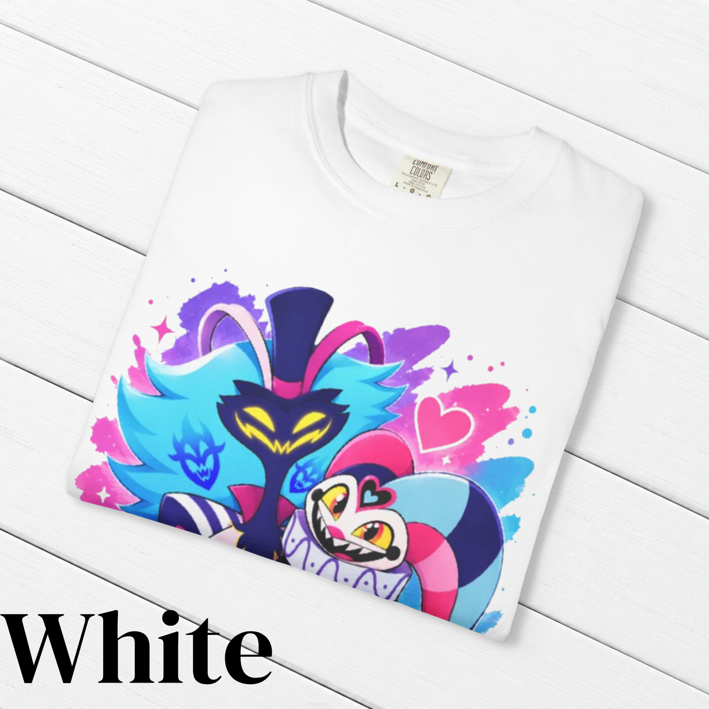 Helluva Boss Inspired Asmodeus & Fizzarolli 100% Cotton Graphic T-Shirt