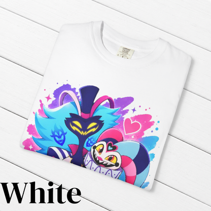 Helluva Boss Inspired Asmodeus & Fizzarolli 100% Cotton Graphic T-Shirt