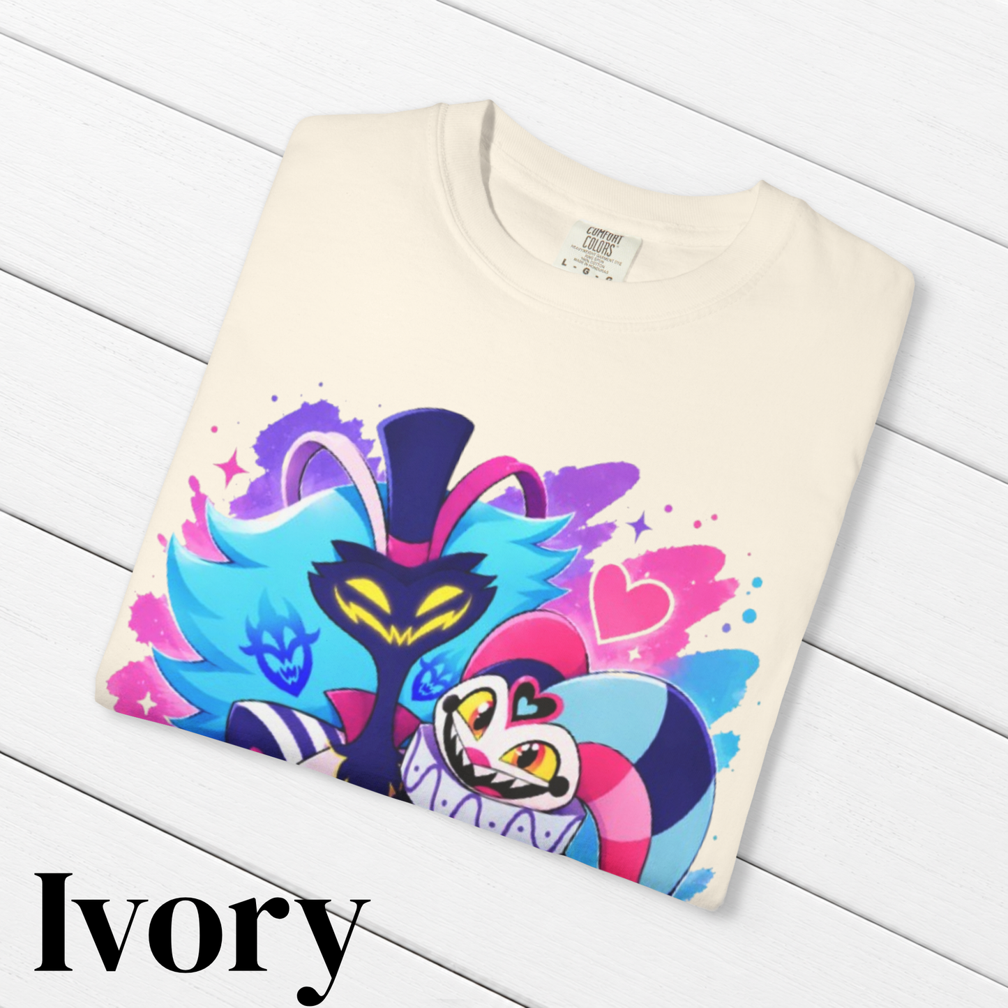 Helluva Boss Inspired Asmodeus & Fizzarolli 100% Cotton Graphic T-Shirt