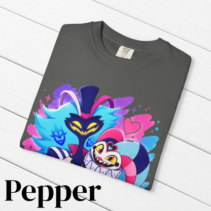 Helluva Boss Inspired Asmodeus & Fizzarolli 100% Cotton Graphic T-Shirt