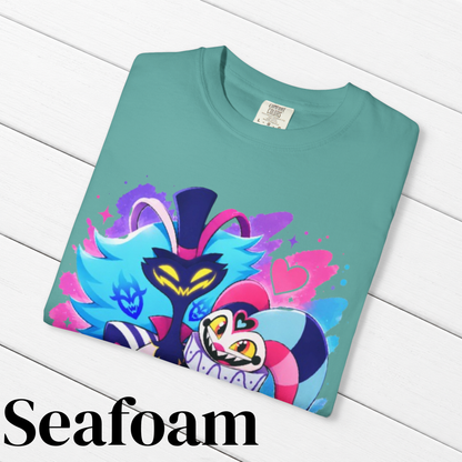 Helluva Boss Inspired Asmodeus & Fizzarolli 100% Cotton Graphic T-Shirt