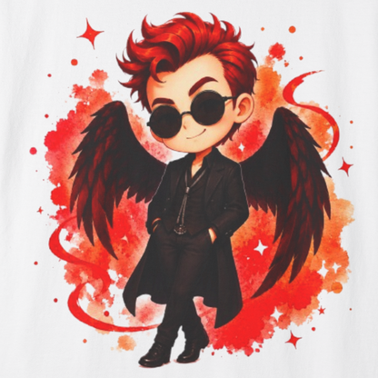 Good Omens Inspired Crowley 100% Cotton Graphic T-Shirt