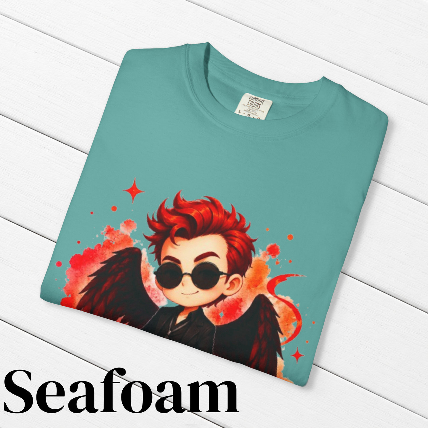 Good Omens Inspired Crowley 100% Cotton Graphic T-Shirt
