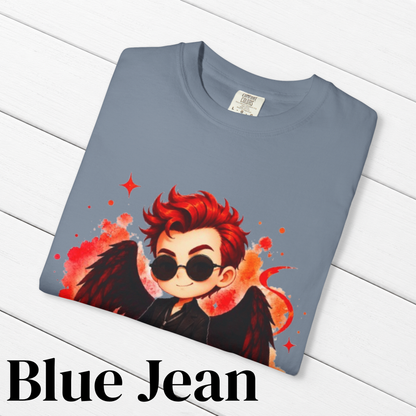 Good Omens Inspired Crowley 100% Cotton Graphic T-Shirt