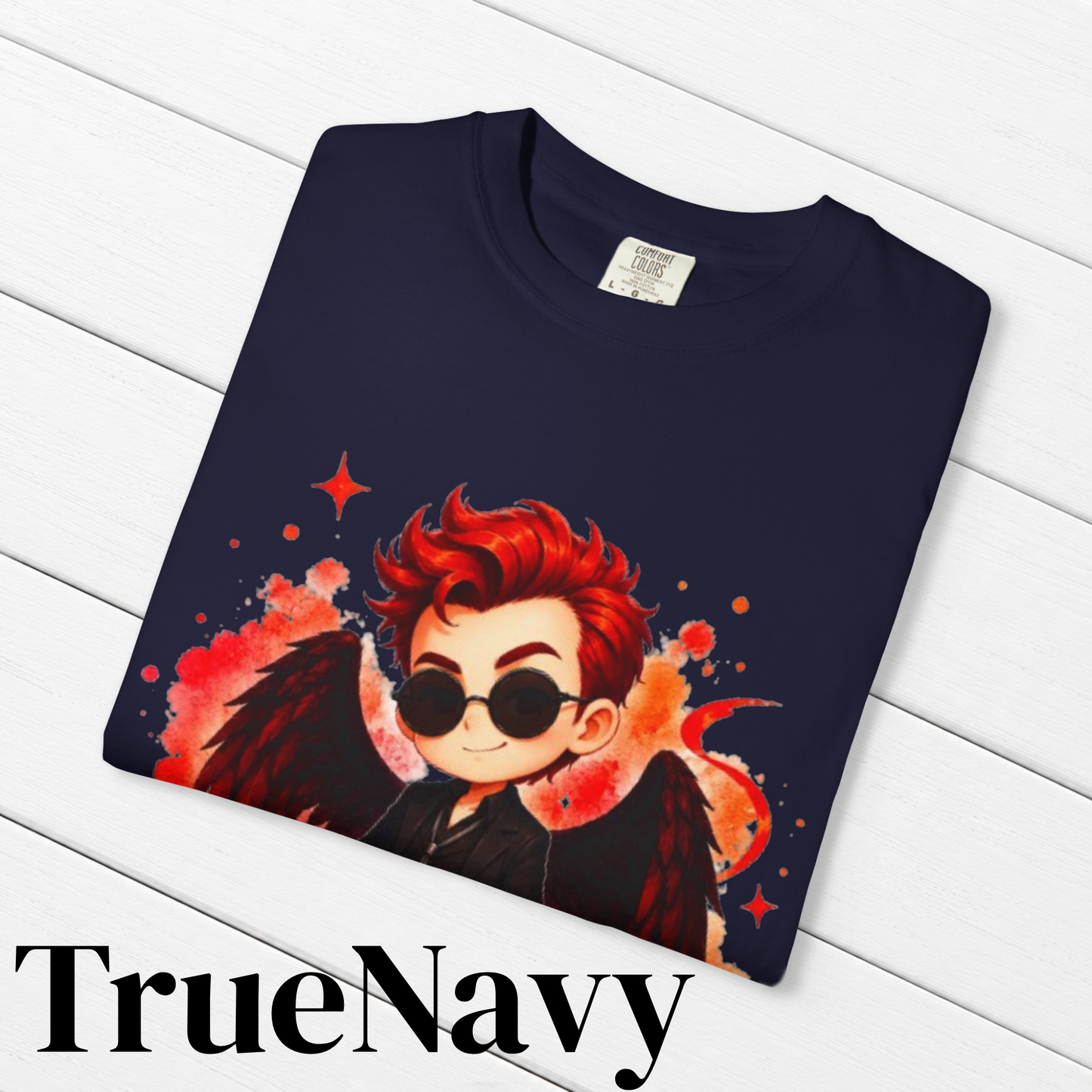 Good Omens Inspired Crowley 100% Cotton Graphic T-Shirt