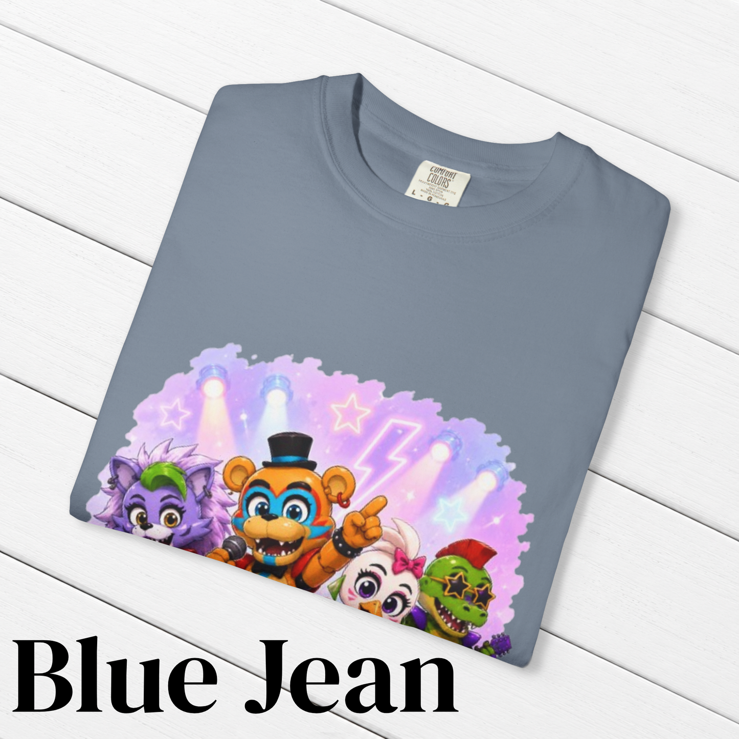Five Night's At Freddy's: Security Breach Inspired Glamrock Band 100% Cotton Graphic T-Shirt