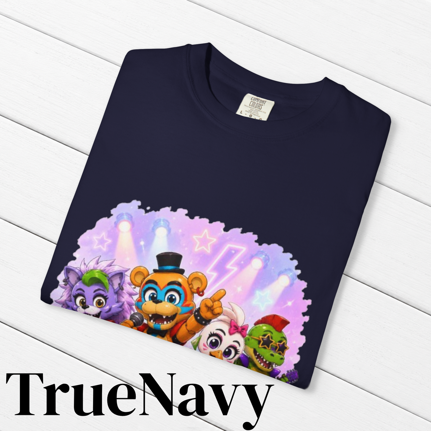 Five Night's At Freddy's: Security Breach Inspired Glamrock Band 100% Cotton Graphic T-Shirt