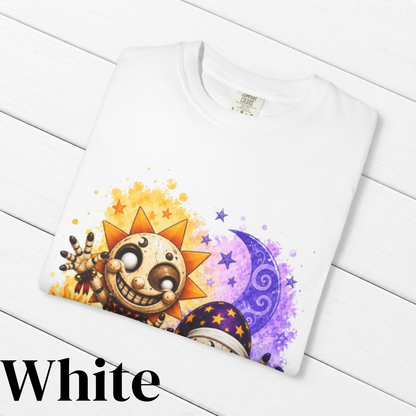 Five Nights at Freddy's Security Breach Inspired Sun & Moon Graphic T-Shirt