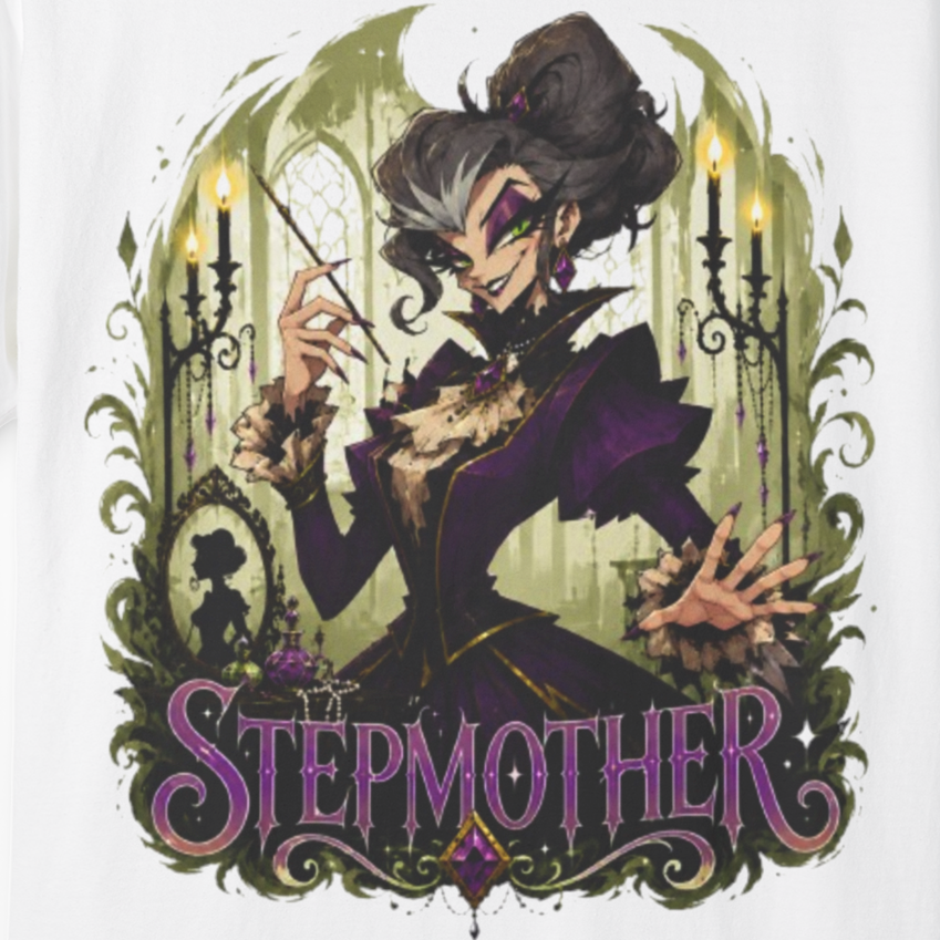 Cinderella Inspired Hellverse Stepmother 100% Cotton Graphic T-Shirt