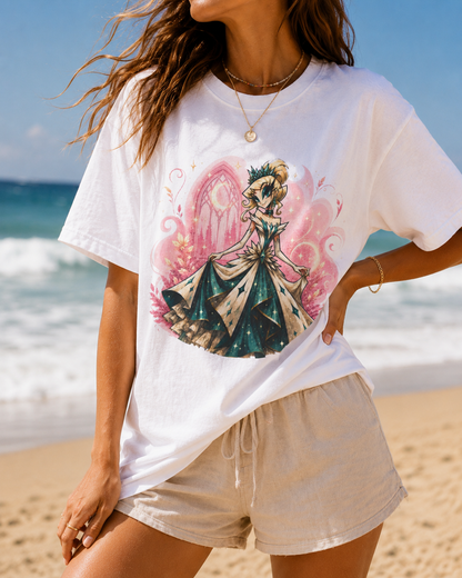 Cinderella Inspired Hellverse Cinderella in Ballgown 100% Cotton Graphic T-Shirt