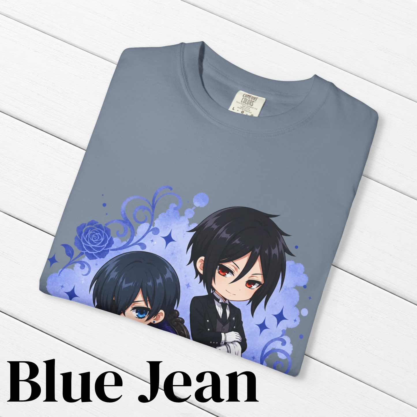 Black Butler (Kuroshitsuji) Inspired Ciel & Sebastian 100% Cotton Graphic T-Shirt