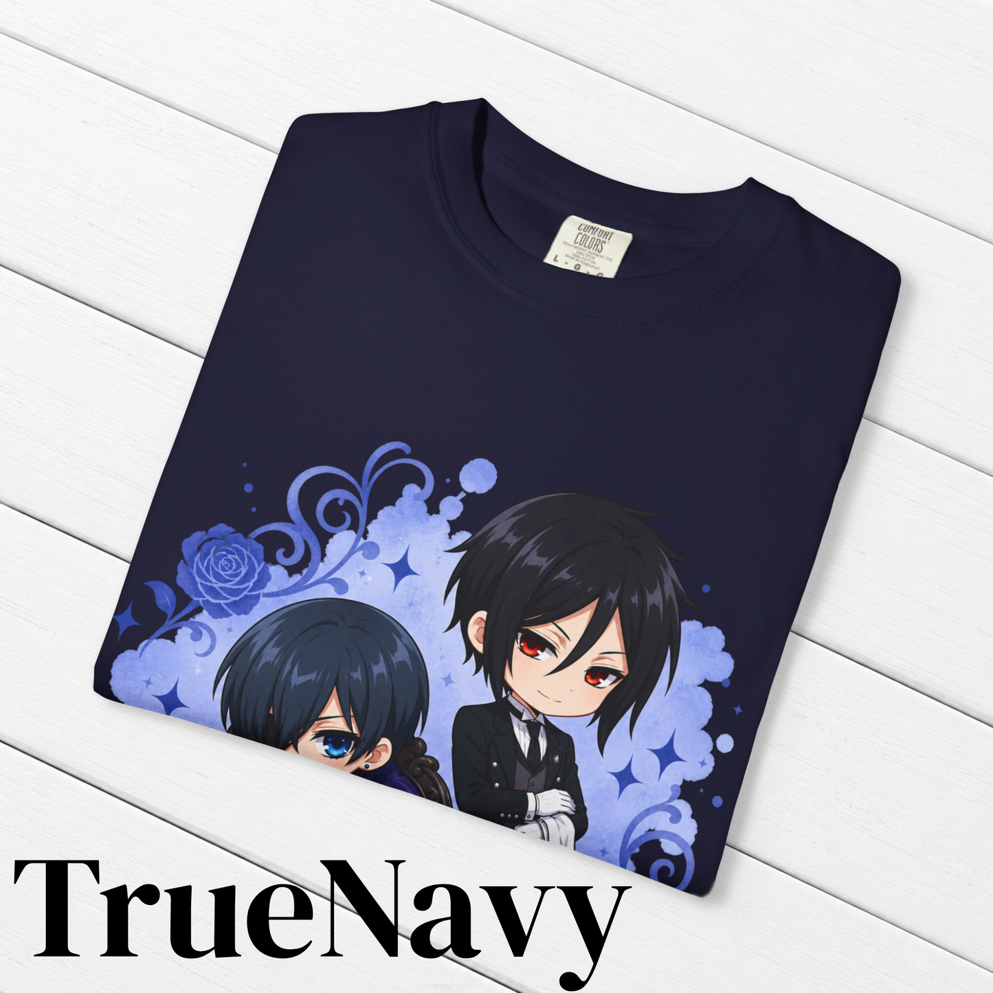 Black Butler (Kuroshitsuji) Inspired Ciel & Sebastian 100% Cotton Graphic T-Shirt