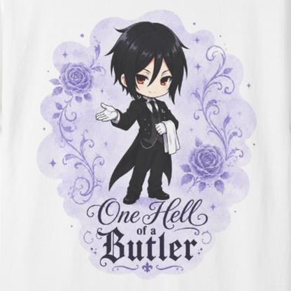 Black Butler (Kuroshitsuji) Inspired Sebastian 100% Cotton Graphic T-Shirt
